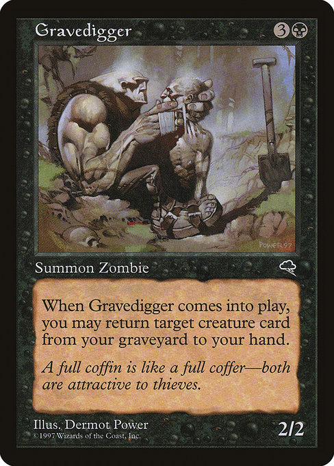 Gravedigger - Tempest Common Card
