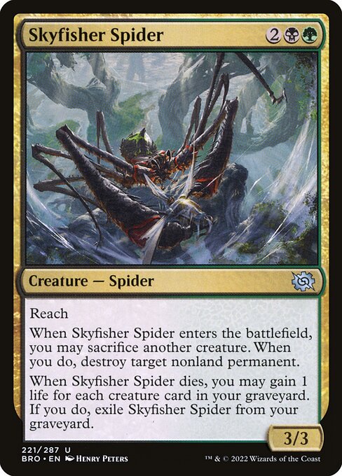 Skyfisher Spider - The Brothers' War Uncommon Card