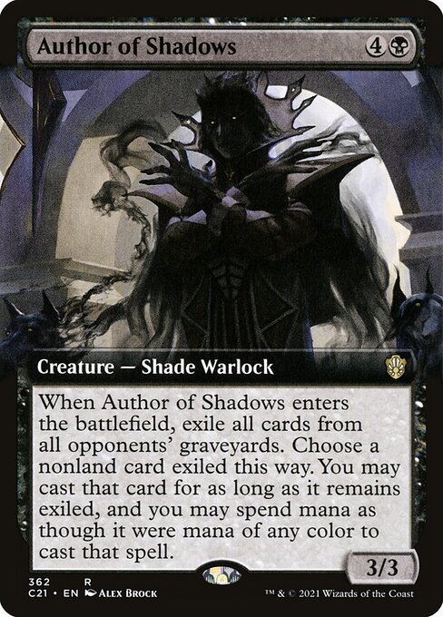 Author of Shadows - Commander 2021 Rare Card