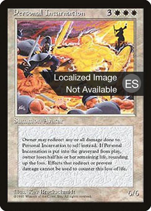 Personal Incarnation - Fourth Edition Foreign Black Border Rare Card