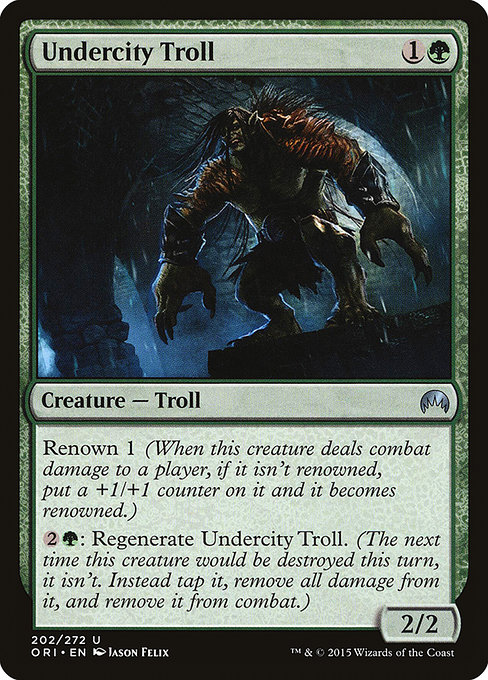 Undercity Troll - Magic Origins Uncommon Card