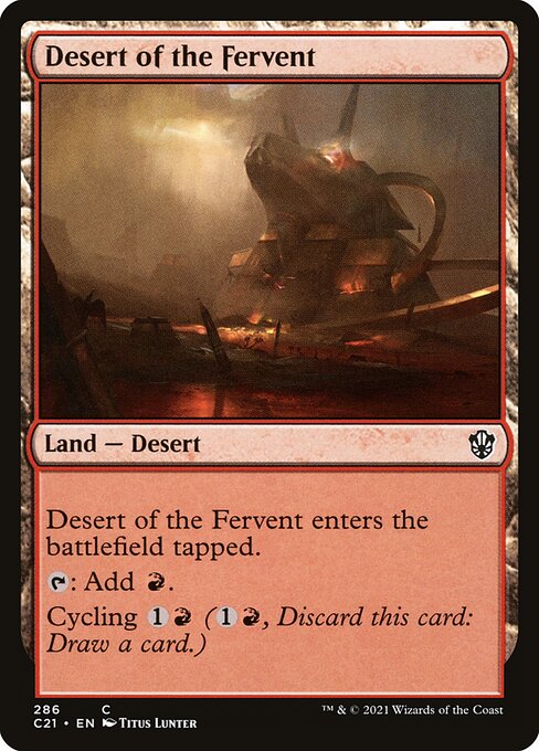 Desert of the Fervent - Commander 2021 Common Card