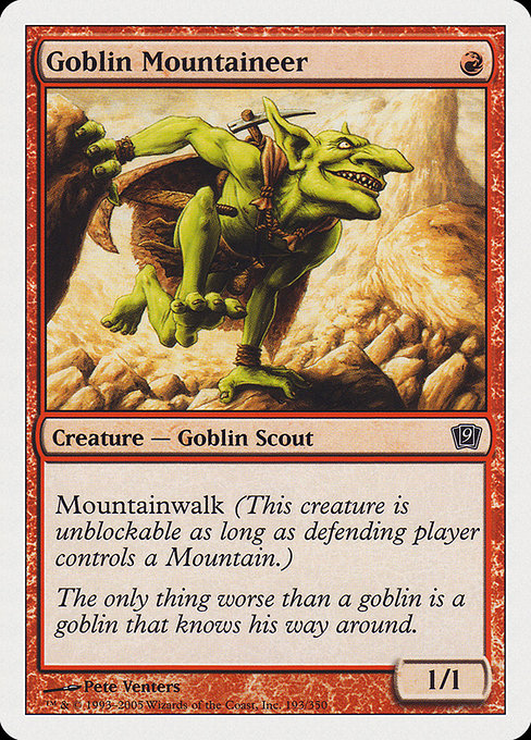 Goblin Mountaineer - Ninth Edition Common Card