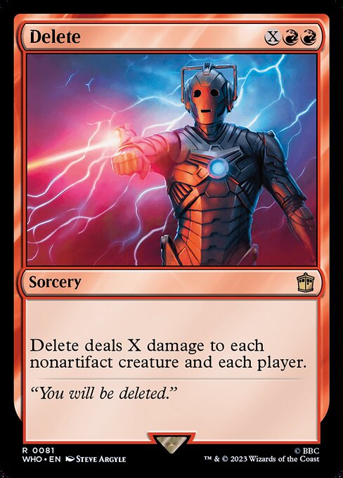 Delete - Doctor Who Rare Card