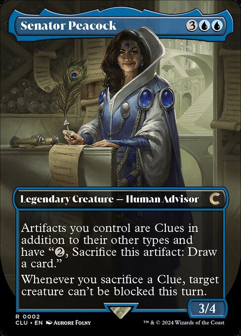 Senator Peacock - Ravnica: Clue Edition Rare Card
