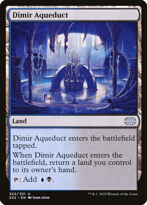 Dimir Aqueduct - Double Masters 2022 Uncommon Card