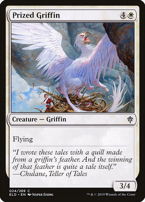 Prized Griffin - Throne of Eldraine Common Card