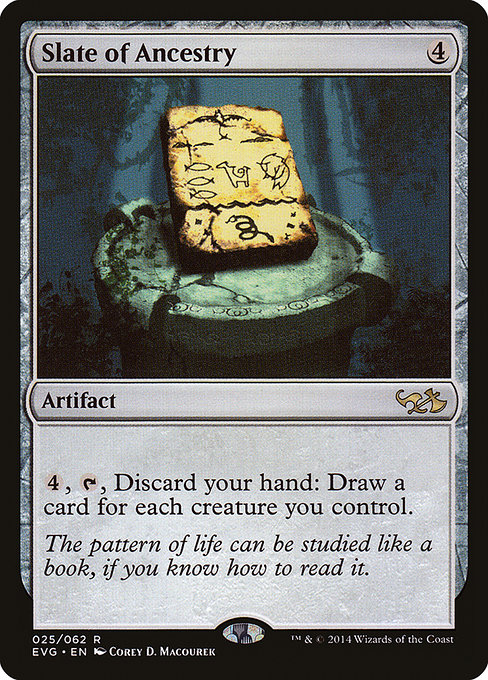 Slate of Ancestry - Duel Decks Anthology: Elves vs. Goblins Rare Card