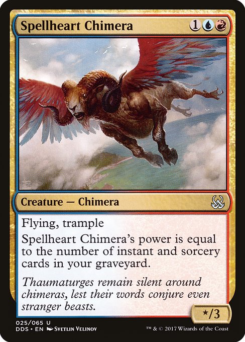 Spellheart Chimera - Duel Decks: Mind vs. Might Uncommon Card
