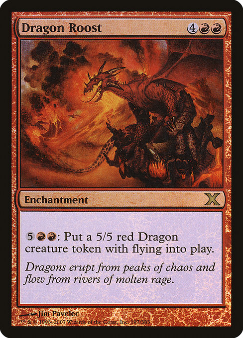 Dragon Roost - Tenth Edition Rare Card
