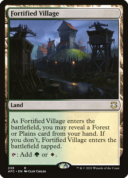 Fortified Village - Forgotten Realms Commander Rare Card
