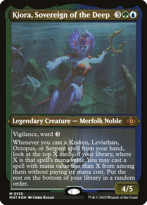 Kiora, Sovereign of the Deep - March of the Machine: The Aftermath Mythic Card