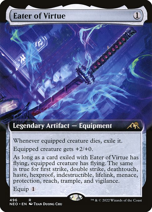 Eater of Virtue - Kamigawa: Neon Dynasty Rare Card