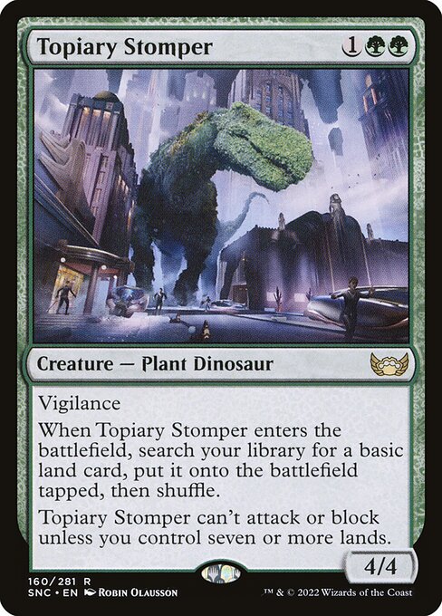 Topiary Stomper - Streets of New Capenna Rare Card