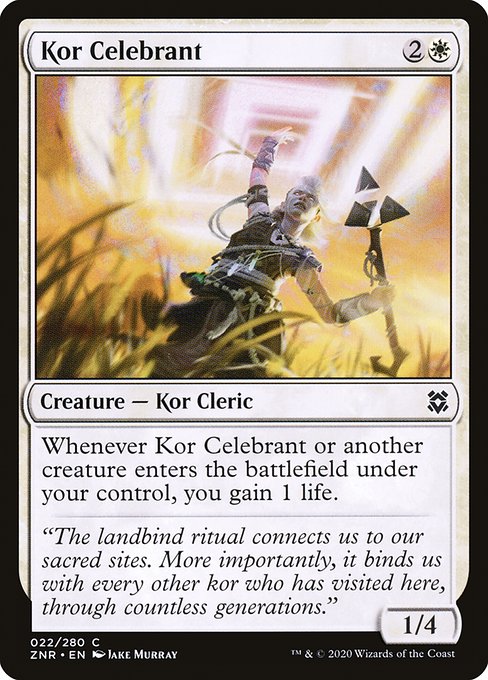 Kor Celebrant - Zendikar Rising Common Card