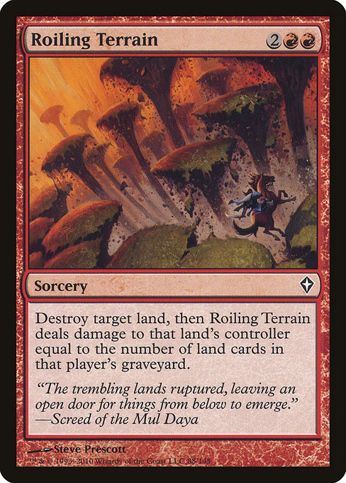 Roiling Terrain - Worldwake Common Card