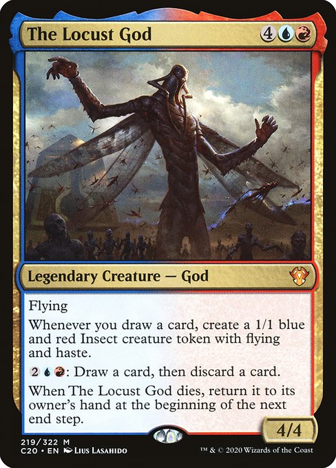 The Locust God - Commander 2020 Mythic Card