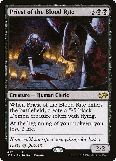 Priest of the Blood Rite - Jumpstart 2022 Rare Card