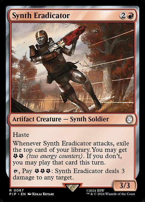 Synth Eradicator - Fallout Rare Card