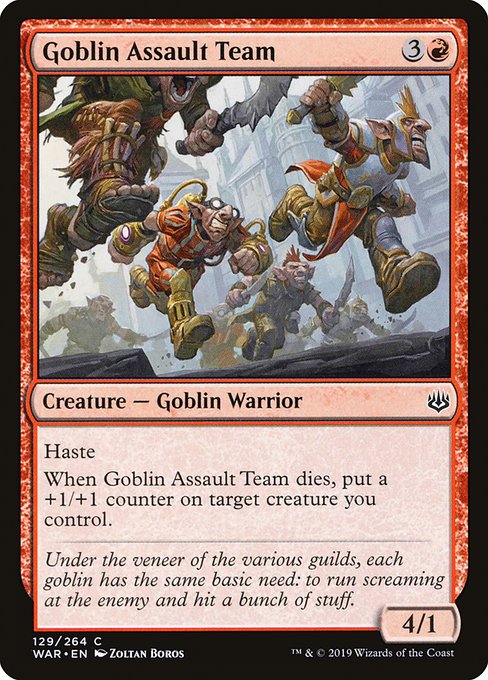 Goblin Assault Team - War of the Spark Common Card