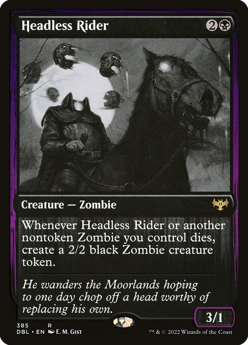 Headless Rider - Innistrad: Double Feature Rare Card