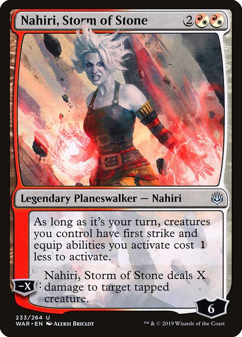 Nahiri, Storm of Stone - War of the Spark Uncommon Card