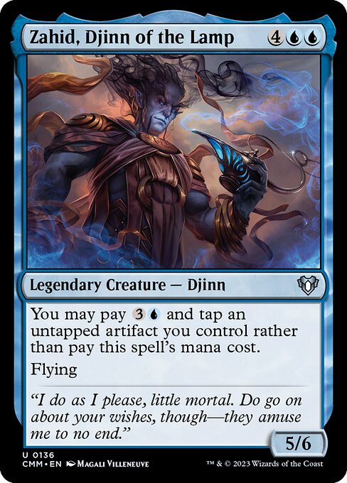 Zahid, Djinn of the Lamp - Commander Masters Uncommon Card