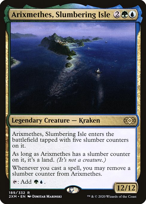 Arixmethes, Slumbering Isle - Double Masters Rare Card