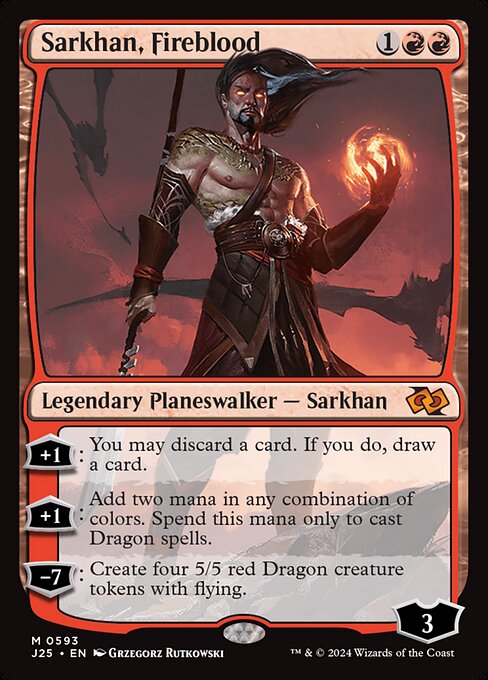 Sarkhan, Fireblood - Foundations Jumpstart Mythic Card