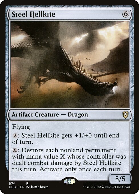 Steel Hellkite - Commander Legends: Battle for Baldur's Gate Rare Card