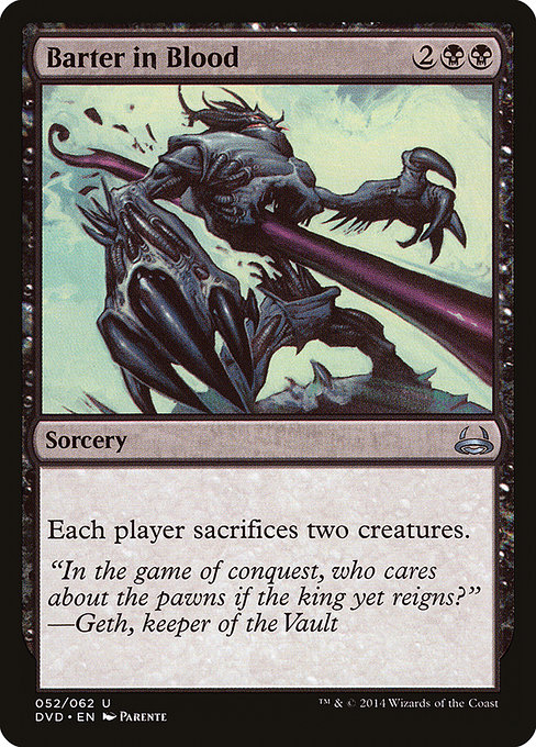 Barter in Blood - Duel Decks Anthology: Divine vs. Demonic Uncommon Card