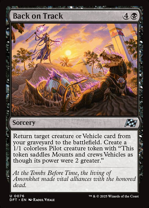 Back on Track - Aetherdrift Uncommon Card