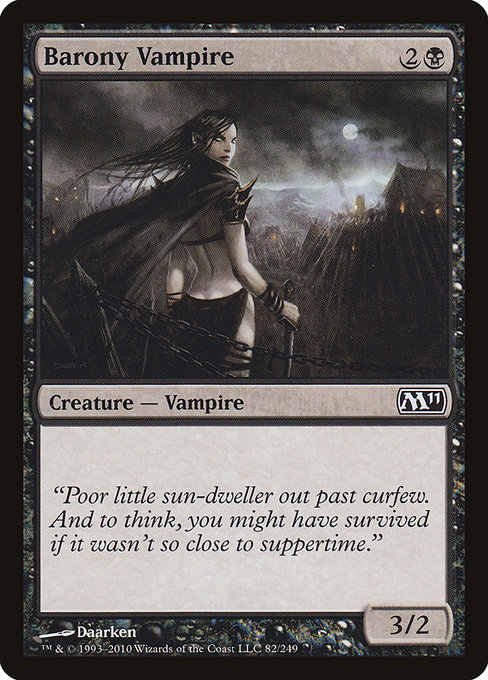 Barony Vampire - Magic 2011 Common Card