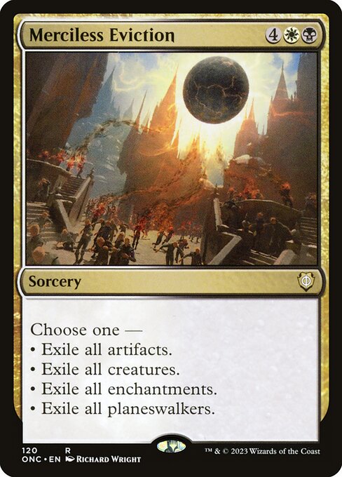 Merciless Eviction - Phyrexia: All Will Be One Commander Rare Card