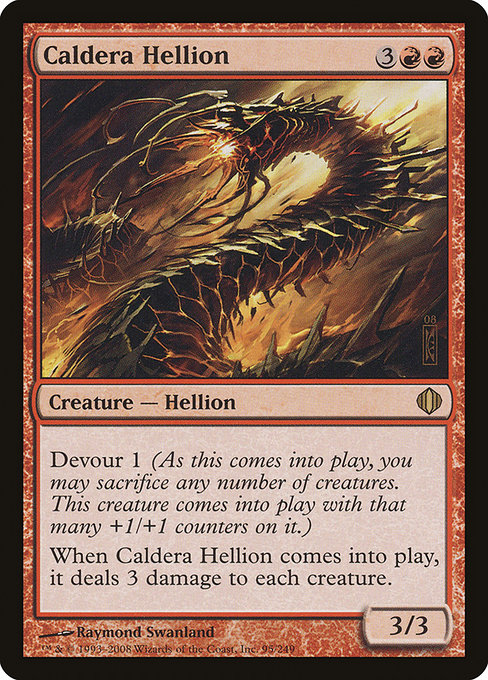 Caldera Hellion - Shards of Alara Rare Card