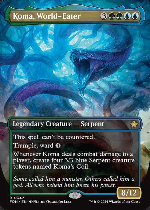 Koma, World-Eater - Foundations Rare Card