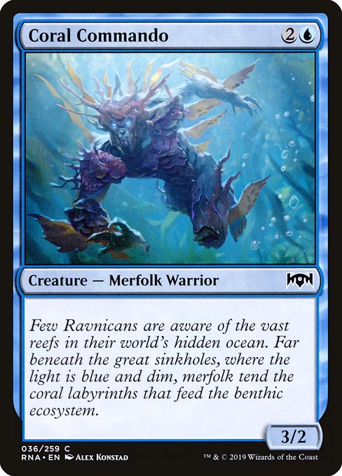 Coral Commando - Ravnica Allegiance Common Card