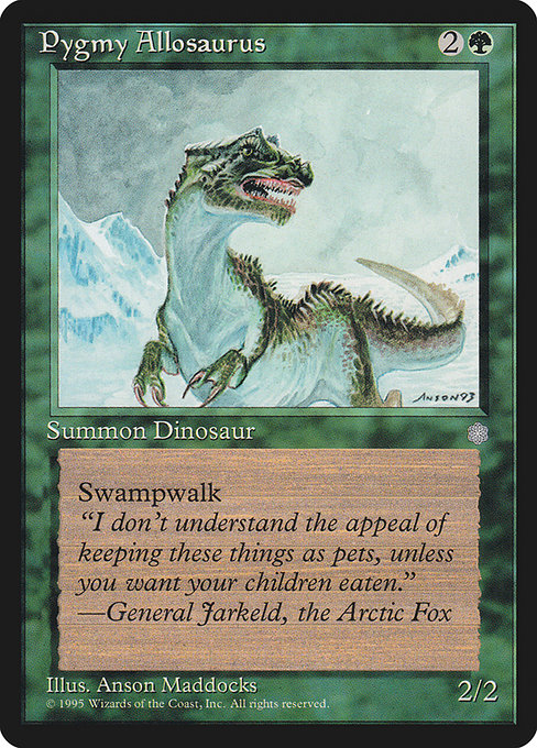 Pygmy Allosaurus - Ice Age Rare Card