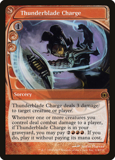 Thunderblade Charge - Future Sight Rare Card