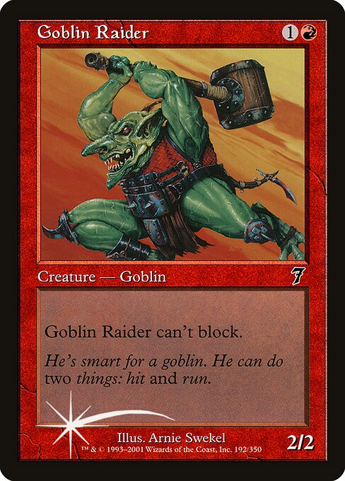 Goblin Raider - Seventh Edition Common Card