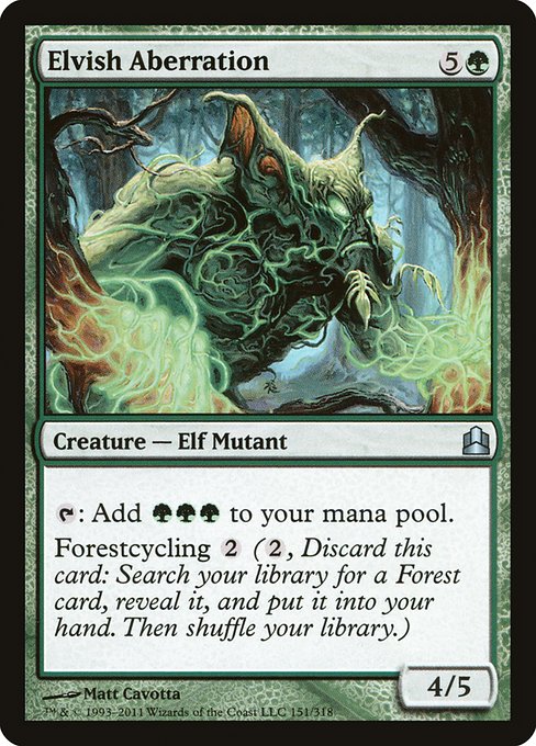 Elvish Aberration - Commander 2011 Uncommon Card