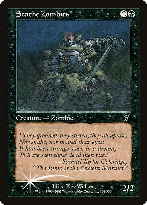 Scathe Zombies - Seventh Edition Common Card
