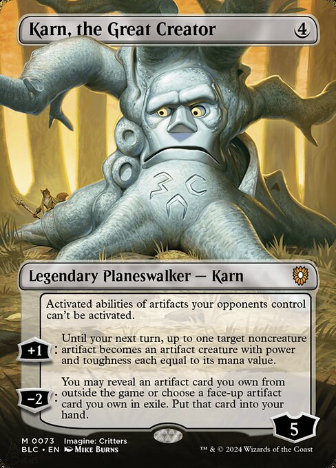 Karn, the Great Creator - Bloomburrow Commander Mythic Card