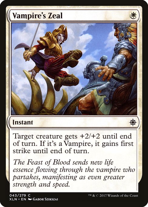 Vampire's Zeal - Ixalan Common Card
