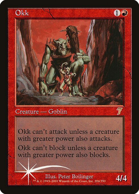 Okk - Seventh Edition Rare Card