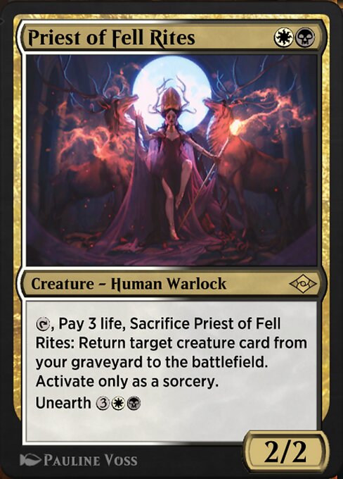 Priest of Fell Rites - Jumpstart: Historic Horizons Rare Card