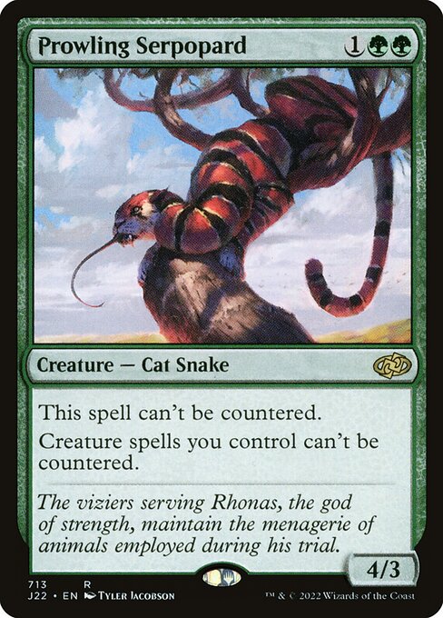 Prowling Serpopard - Jumpstart 2022 Rare Card