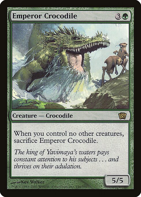 Emperor Crocodile - Eighth Edition Rare Card