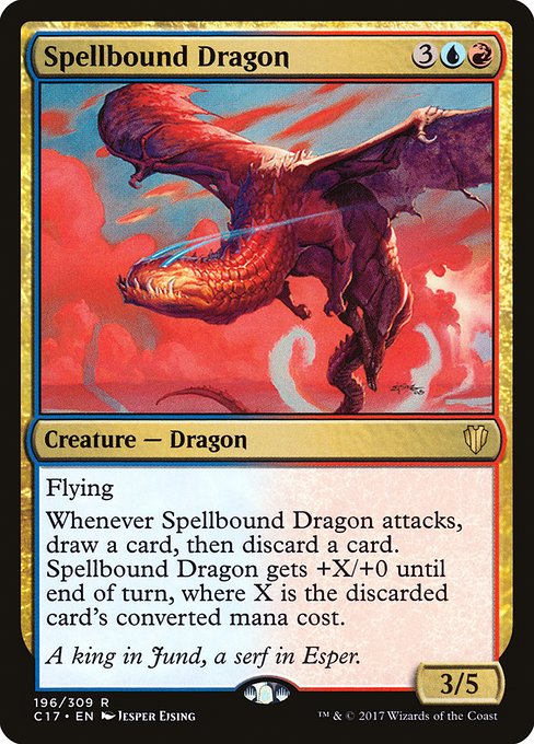 Spellbound Dragon - Commander 2017 Rare Card