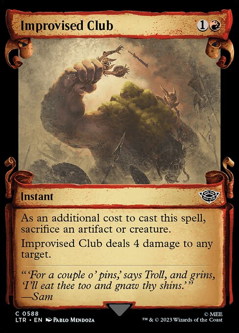 Improvised Club - The Lord of the Rings: Tales of Middle-earth Common Card